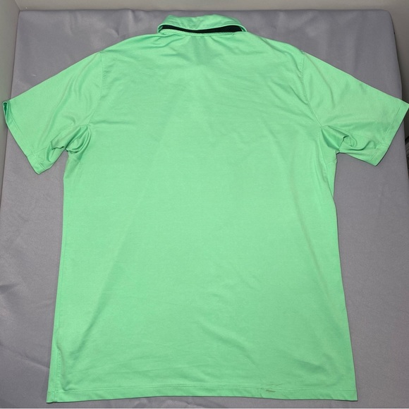 Nike Golf Shirt Men’s XL Short Sleeve Polo Golfer Green Stripes - Picture 8 of 8